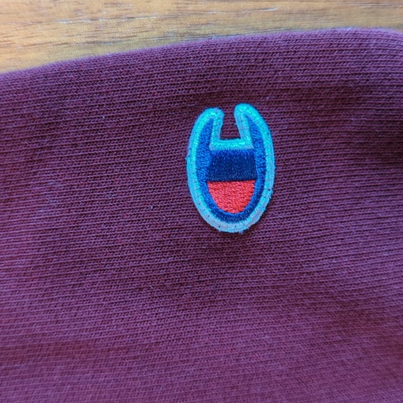 Champion crew neck size M burgundy - Picture 10 of 11